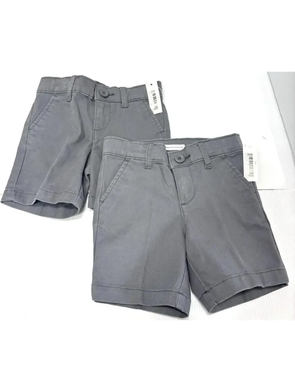 Boys Chino Shorts 2-Pack Gray Twill Size 2T Toddler Amazon Essentials New